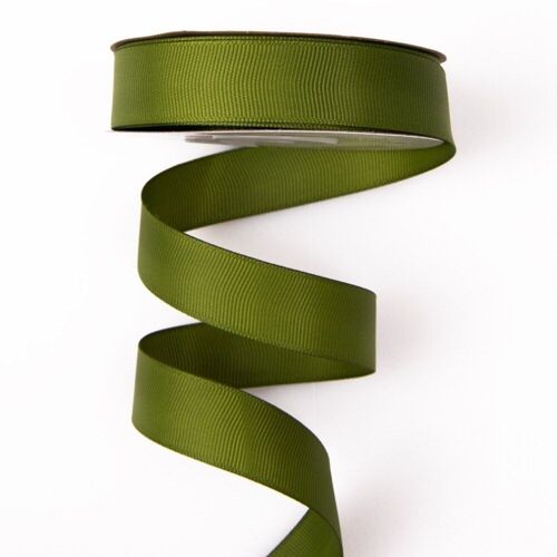 Grosgrain ribbon 20mm x 20m - Olive green