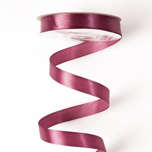 Satin ribbon 12mm x 22.86m - Aubergine