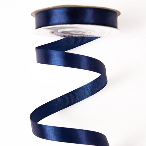 Satin ribbon 12mm x 22.86m - Navy Blue