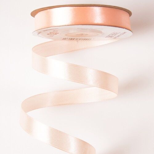 Satin ribbon 12mm x 22.86m - Peach