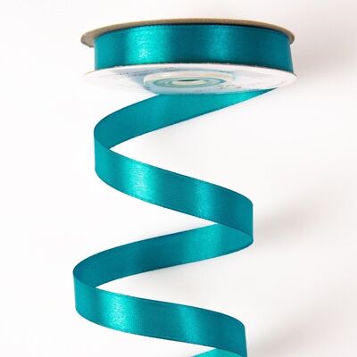 Satin ribbon 12mm x 22.86m - Turquoise