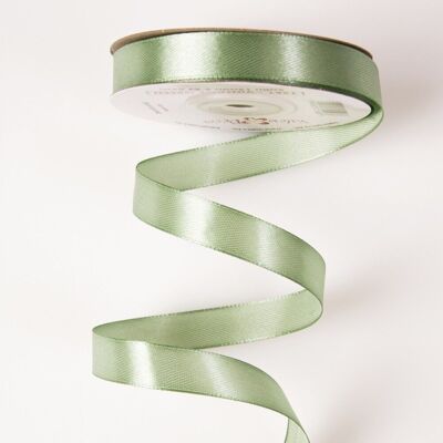 Satin ribbon 12mm x 22.86m - Vintage green