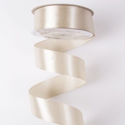 Satinband 25mm x 22,86m - Beige