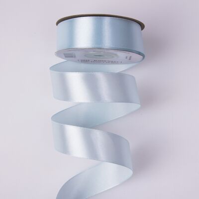 Satin ribbon 25mm x 22.86m - Bluish gray