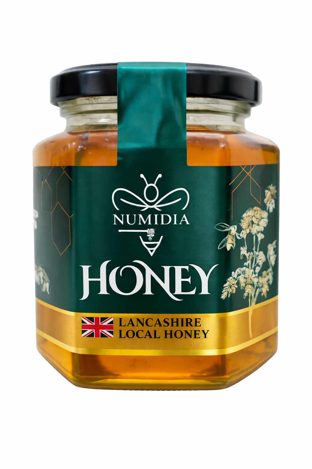 Miel de fleurs sauvages britanniques Numidia Honey 500 g – Miel 100 % pur britannique