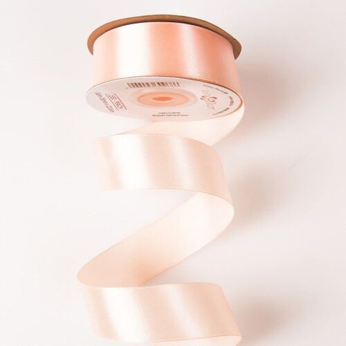 Satin ribbon 25mm x 22.86m - Peach