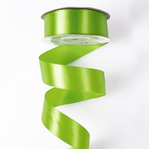 Satin ribbon 25mm x 22.86m - Tea green