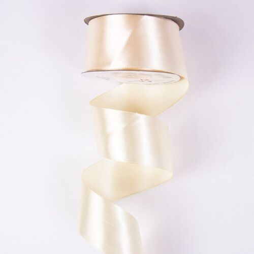 Satin ribbon 38mm x 22.86m - Cream