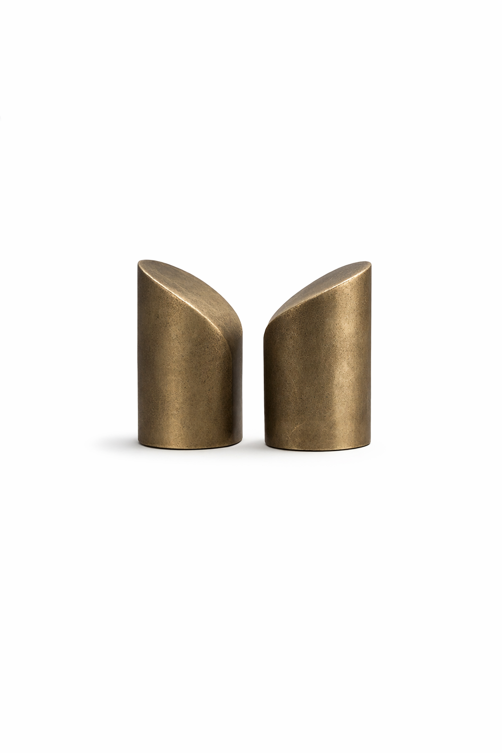 Antique Brass Aluminium Bookends – Set of 2