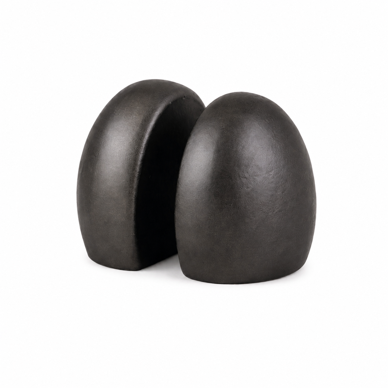 Black Powder Coated Aluminium Bookends – Set of 2