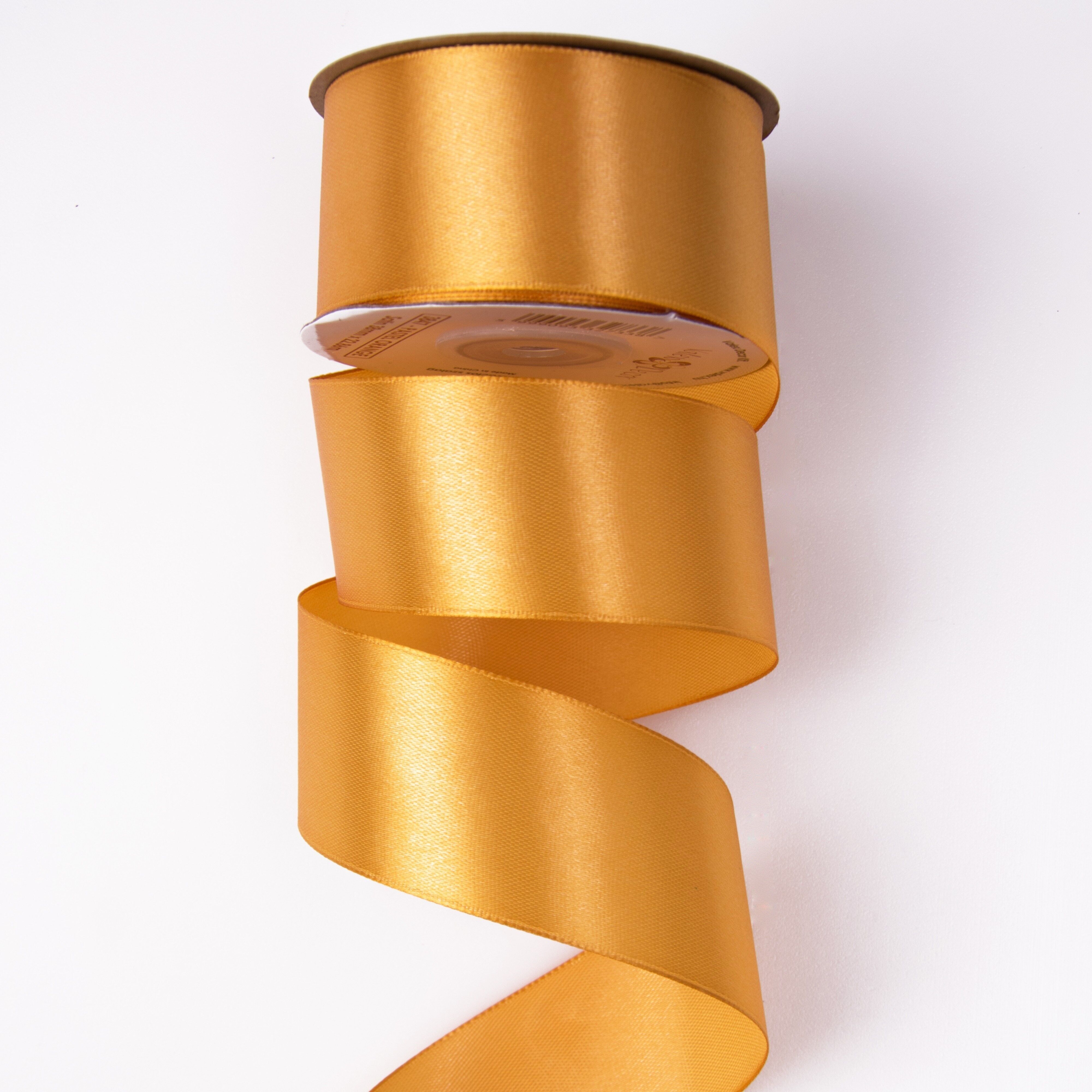 Cinta de raso 38 mm x 22,86 m - Naranja pastel