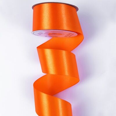Satin ribbon 38mm x 22.86m - Dark orange