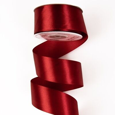 Satin ribbon 38mm x 22.86m - Burgundy