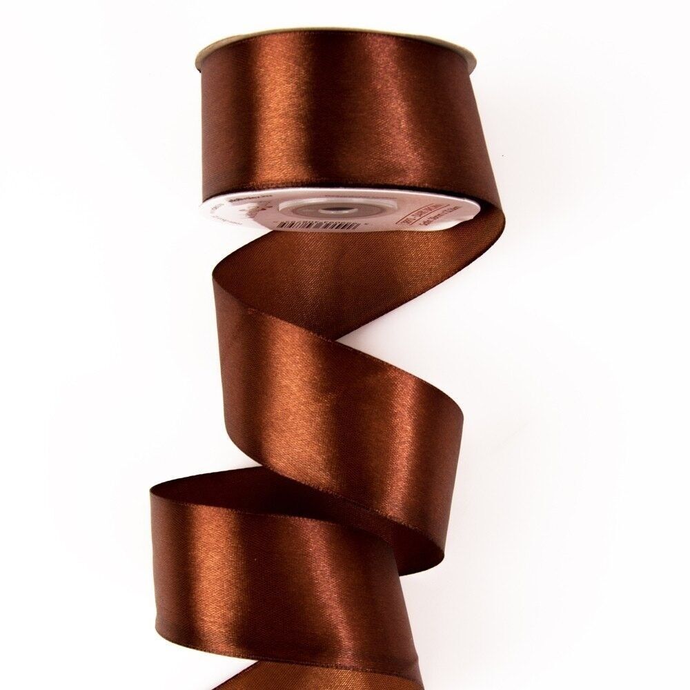 Nastro di raso 38mm x 22,86m - Marrone scuro