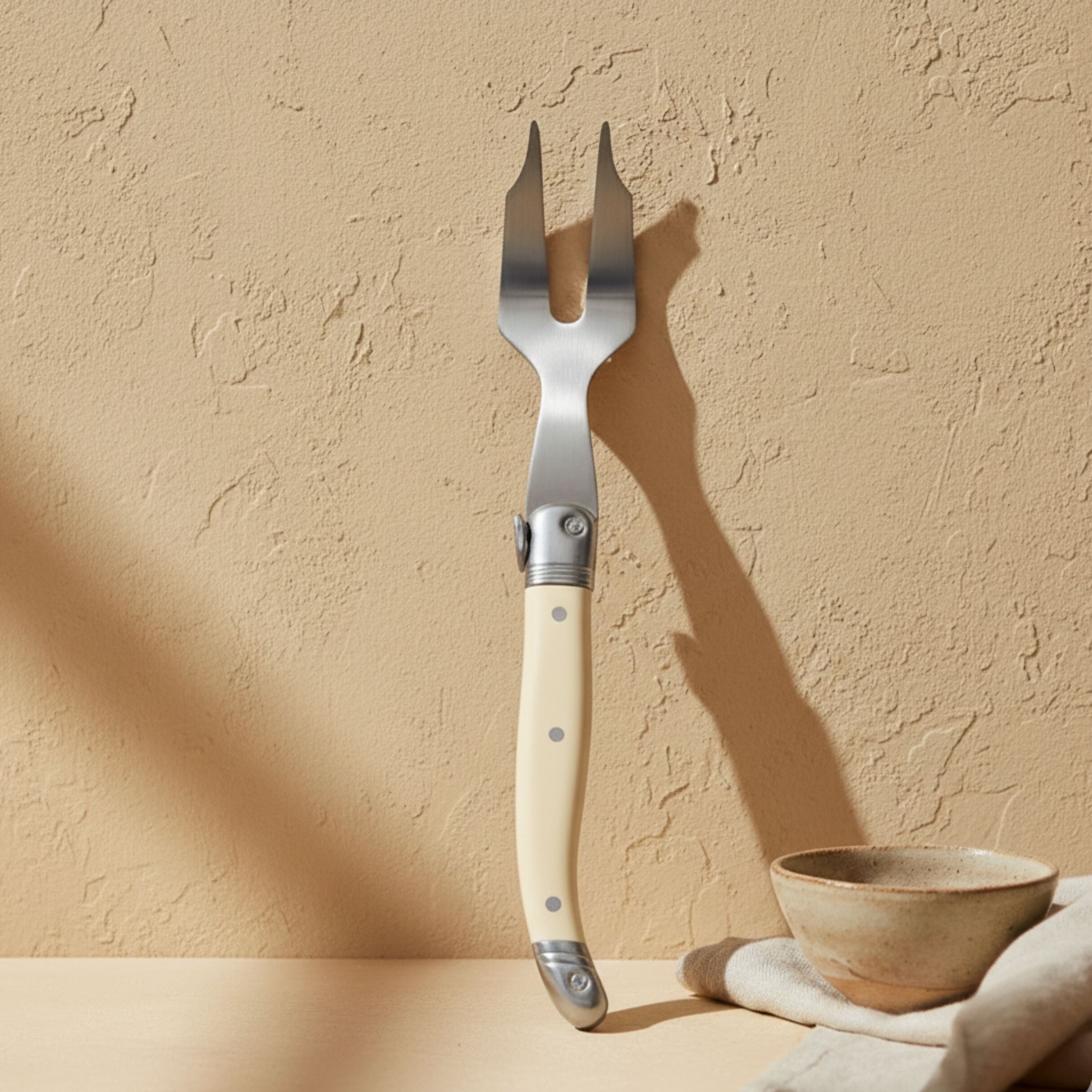 Laguiole Mini Cheese Fork, Ivory