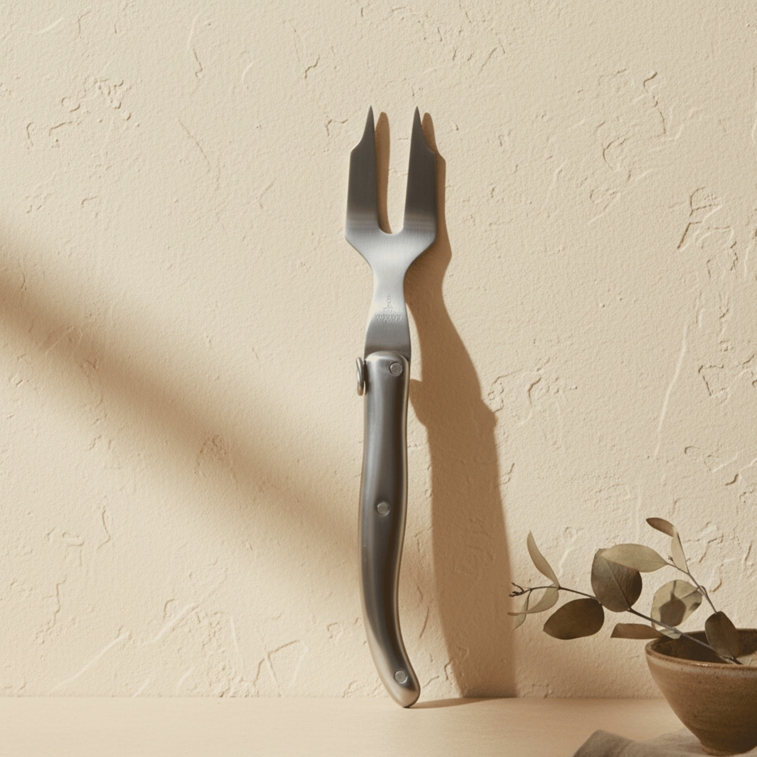 Laguiole Mini Cheese Fork, Stainless Steel