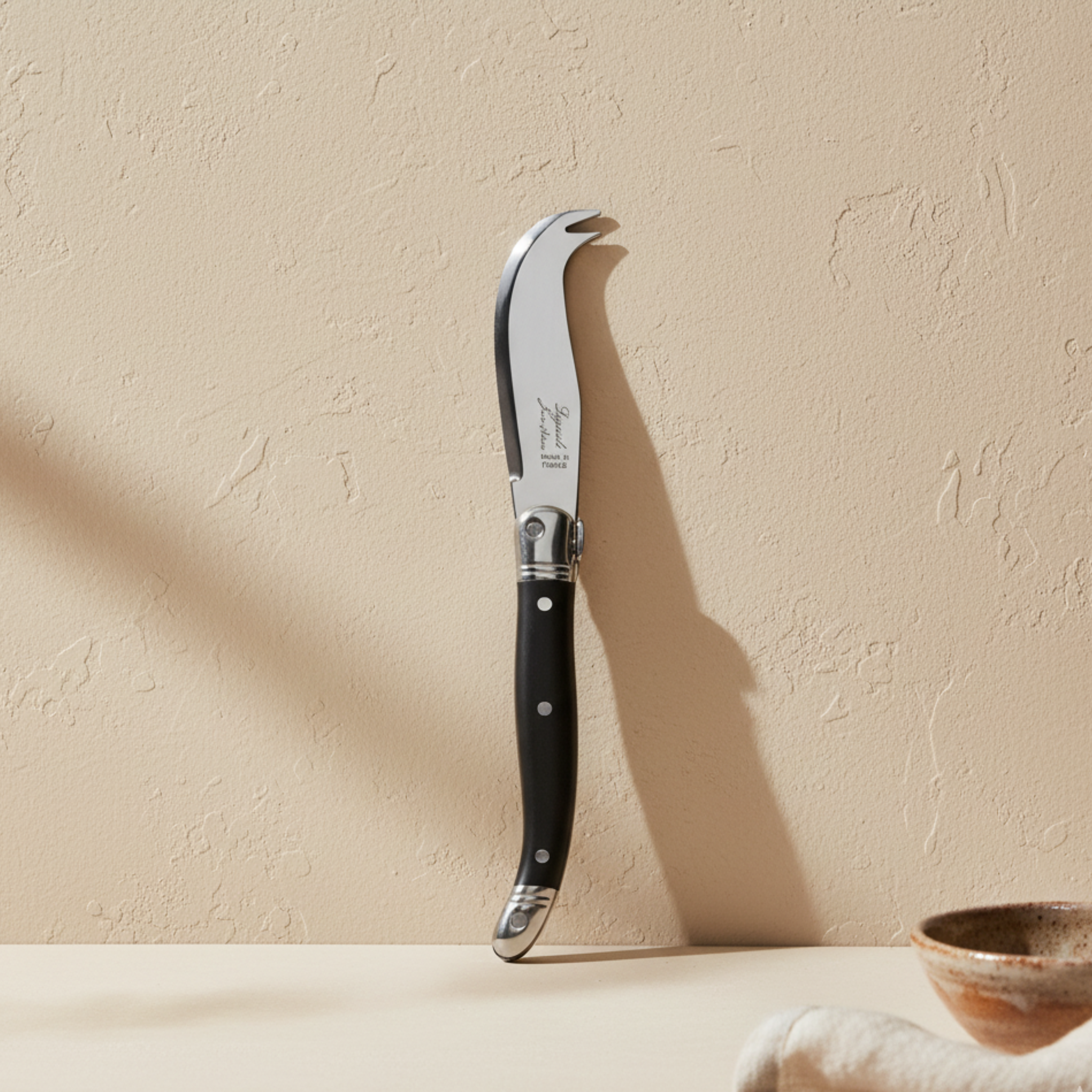 Laguiole Mini Fork-tipped Knife, Black