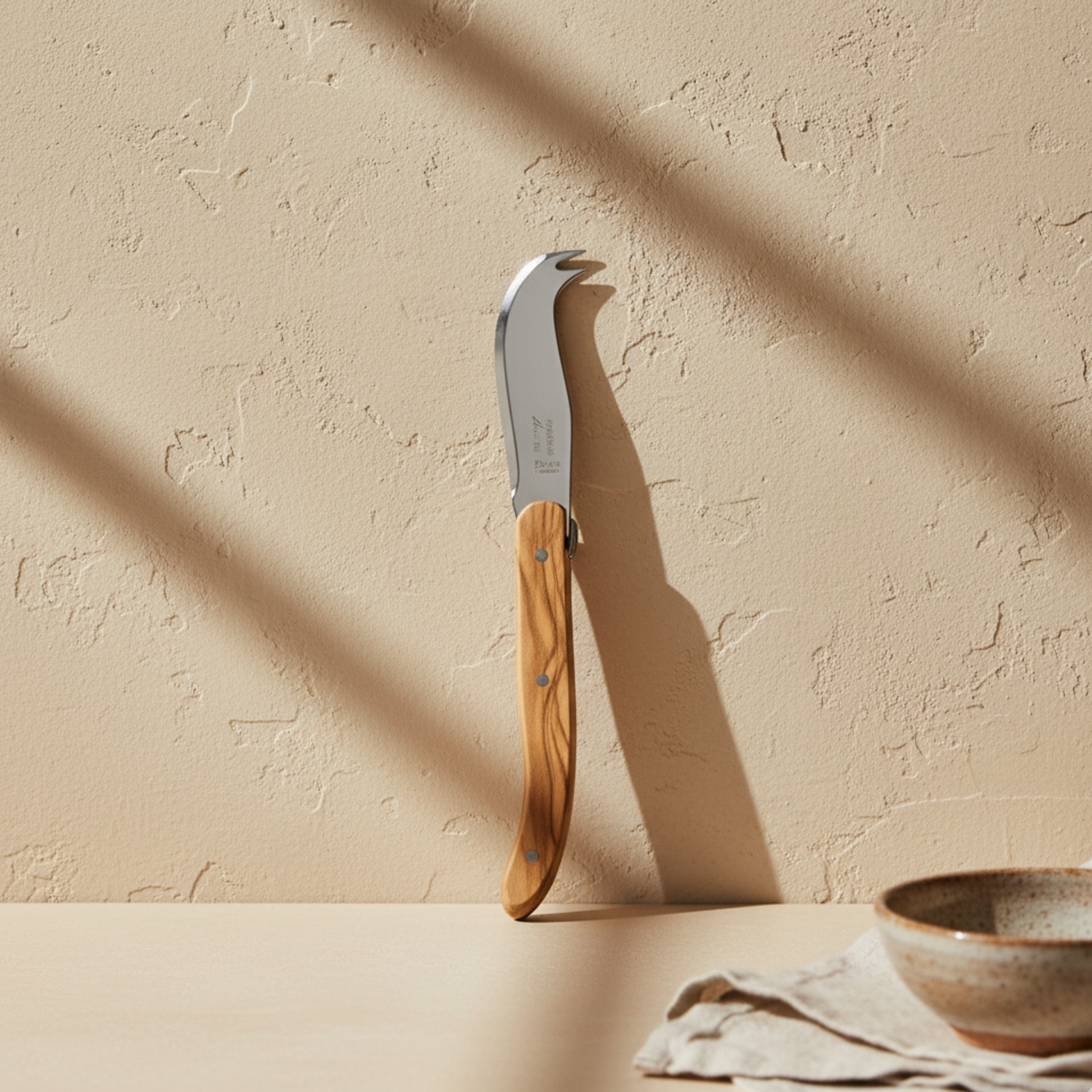 Laguiole Mini Fork-tipped Knife, Olivewood