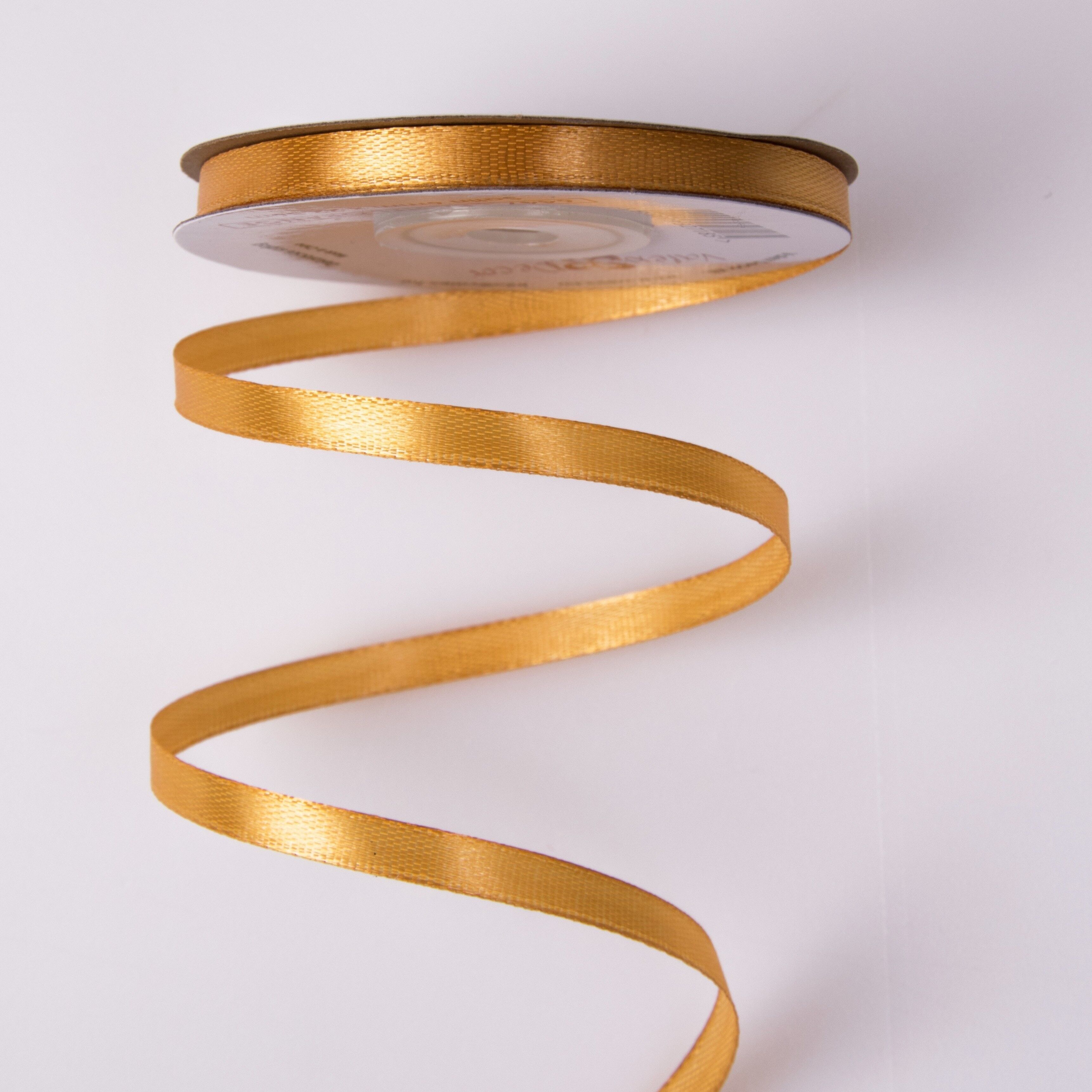 Satin ribbon 6mm x 22.86m - Pastel orange