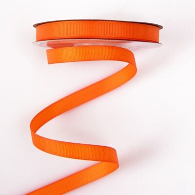 Grosgrain ribbon 10mm x 20m - Orange