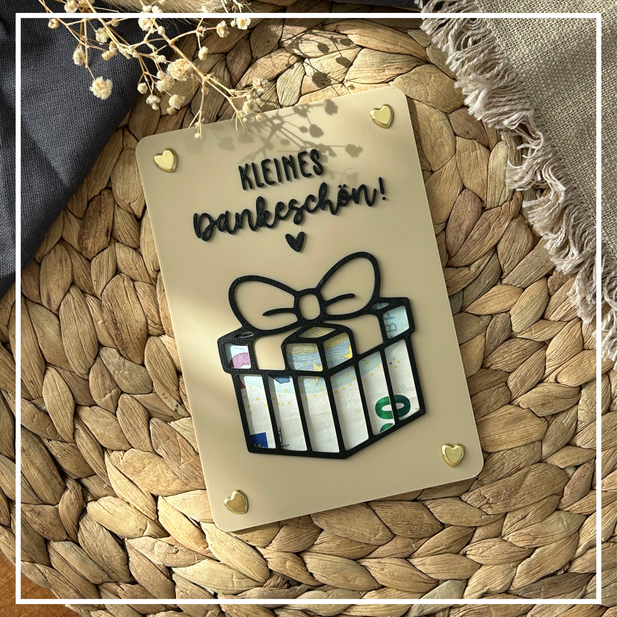 Geldgeschenk Karte - Kreative Verpackung für Geldgeschenke - Finanzspritze, Dankeschön & Geschenkidee Danke Geschenk