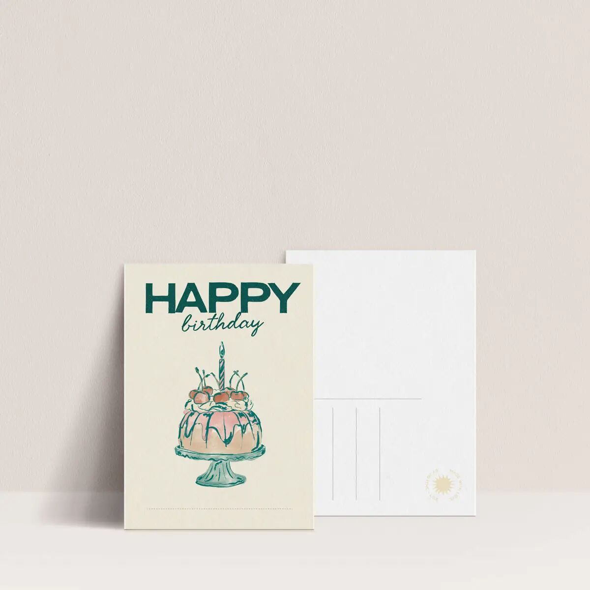 Postcard Agathe + Lise - Happy Birthday
