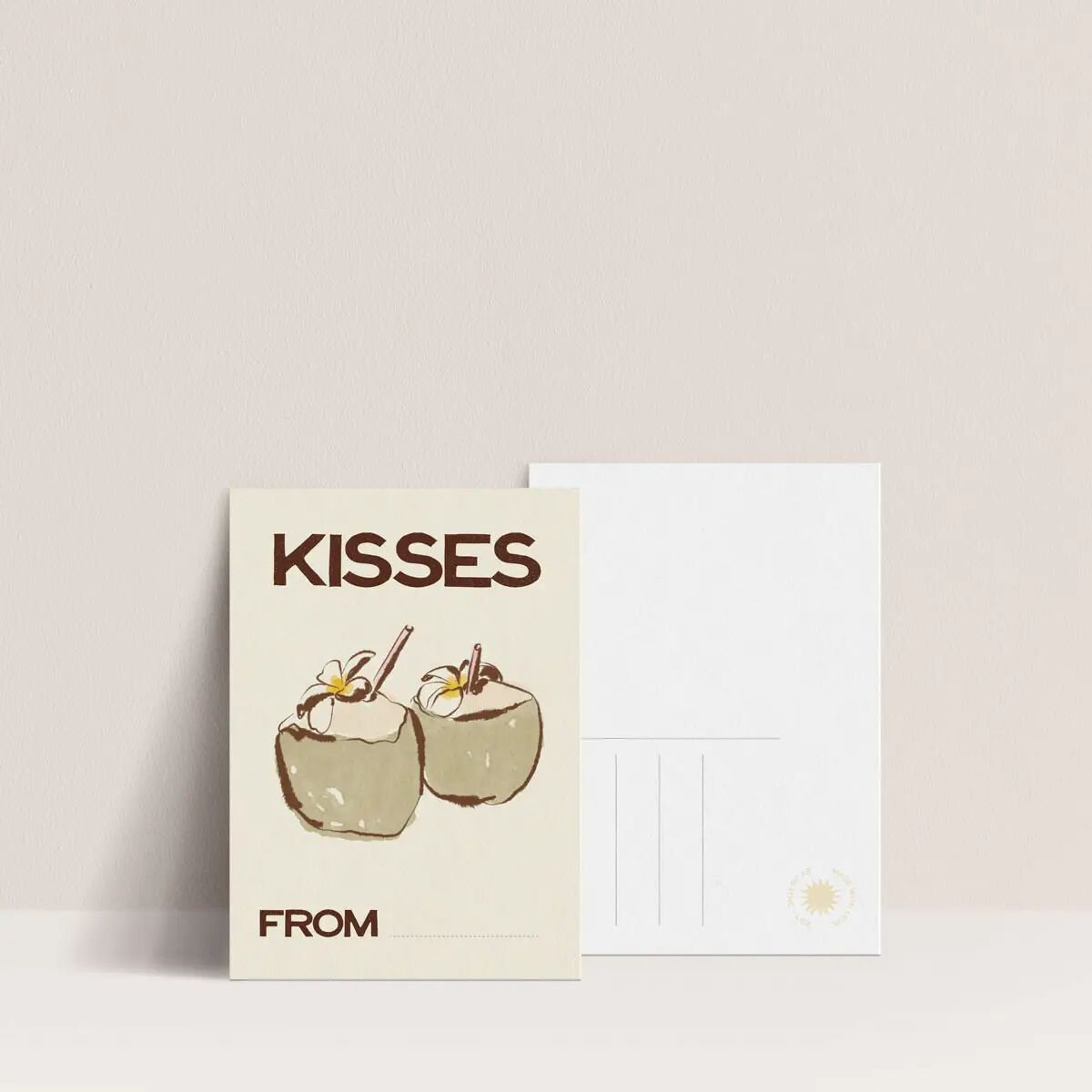 Postcard from Agathe and Lise - Kisses From