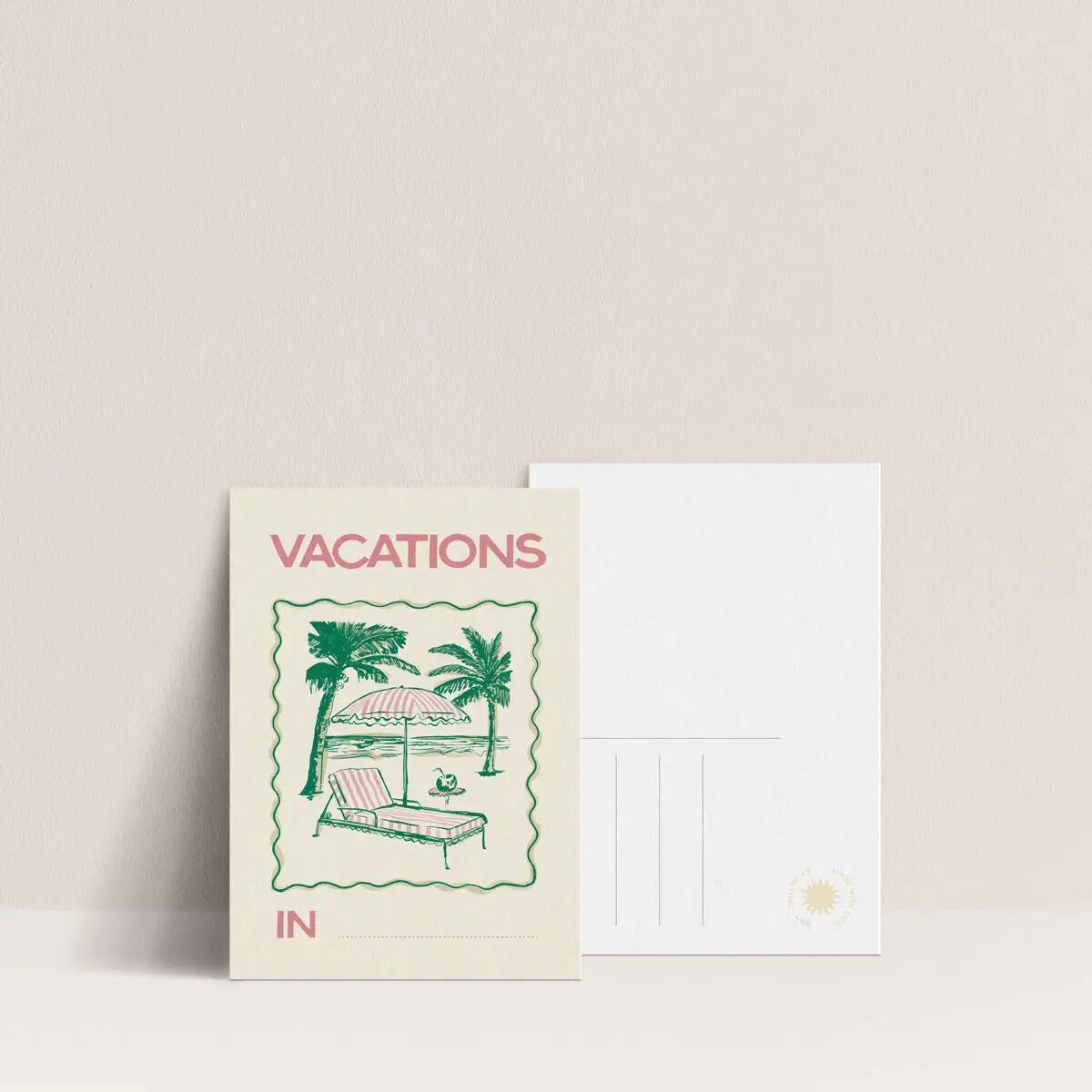 Postcard Agathe + Lise - Vacations in