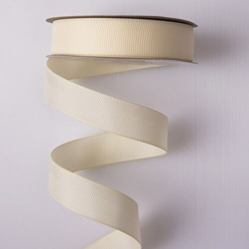 Grosgrain ribbon 20mm x 20m - Cream
