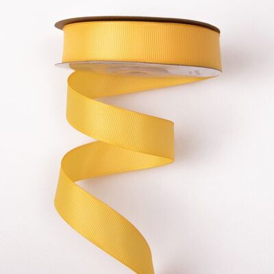 Grosgrain ribbon 20mm x 20m - Pastel yellow