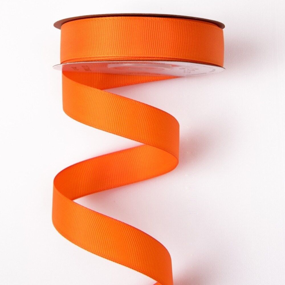 Grosgrain ribbon 20mm x 20m - Orange