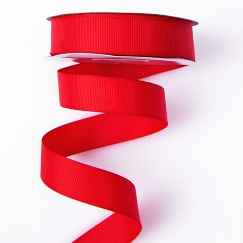 Grosgrain ribbon 20mm x 20m - Red