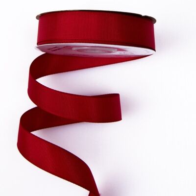 Grosgrain ribbon 20mm x 20m - Burgundy