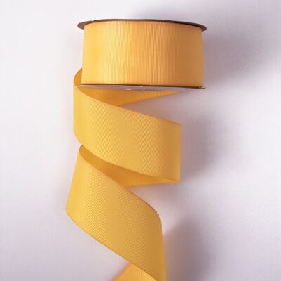 Cinta de grosgrain 38 mm x 20 m - Amarillo pastel
