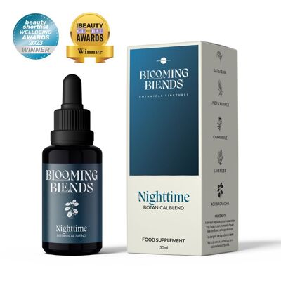 NIGHTTIME Blend – 30 ml alkoholfreie Kräutertinktur zur Unterstützung von Schlaf und Erholung