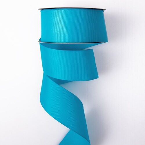 Grosgrain ribbon 38mm x 20m - Aqua blue