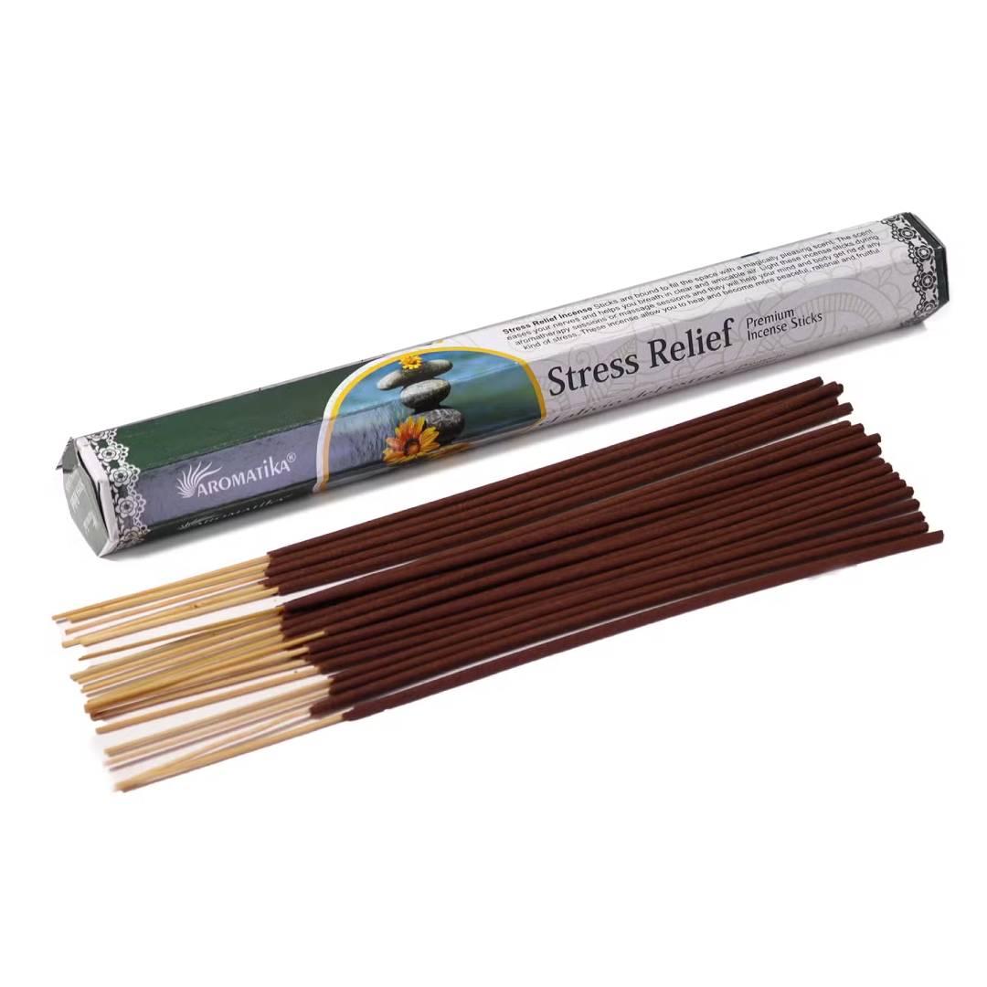 Stress Relief Aromatika Charcoal Free Hex Incense