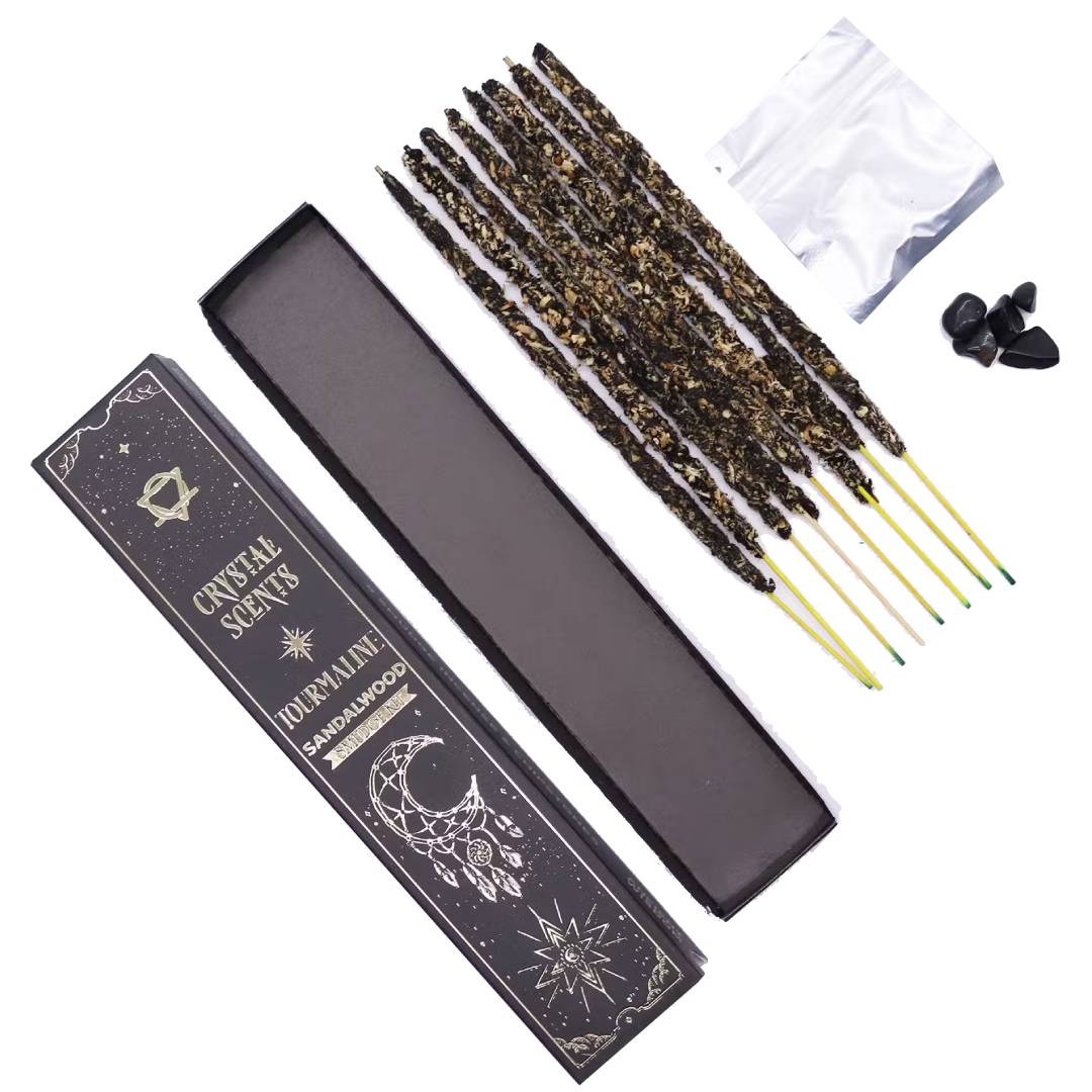 Tourmaline Crystal Scents Smudge Incense - Sandalwood