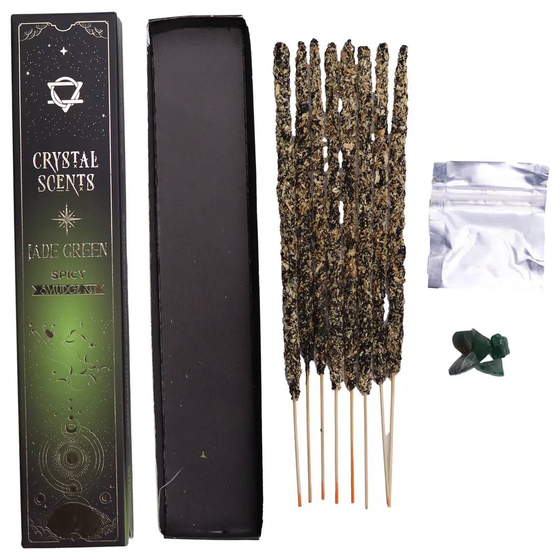 Jade Crystal Scents Smudge Incense - Spicy