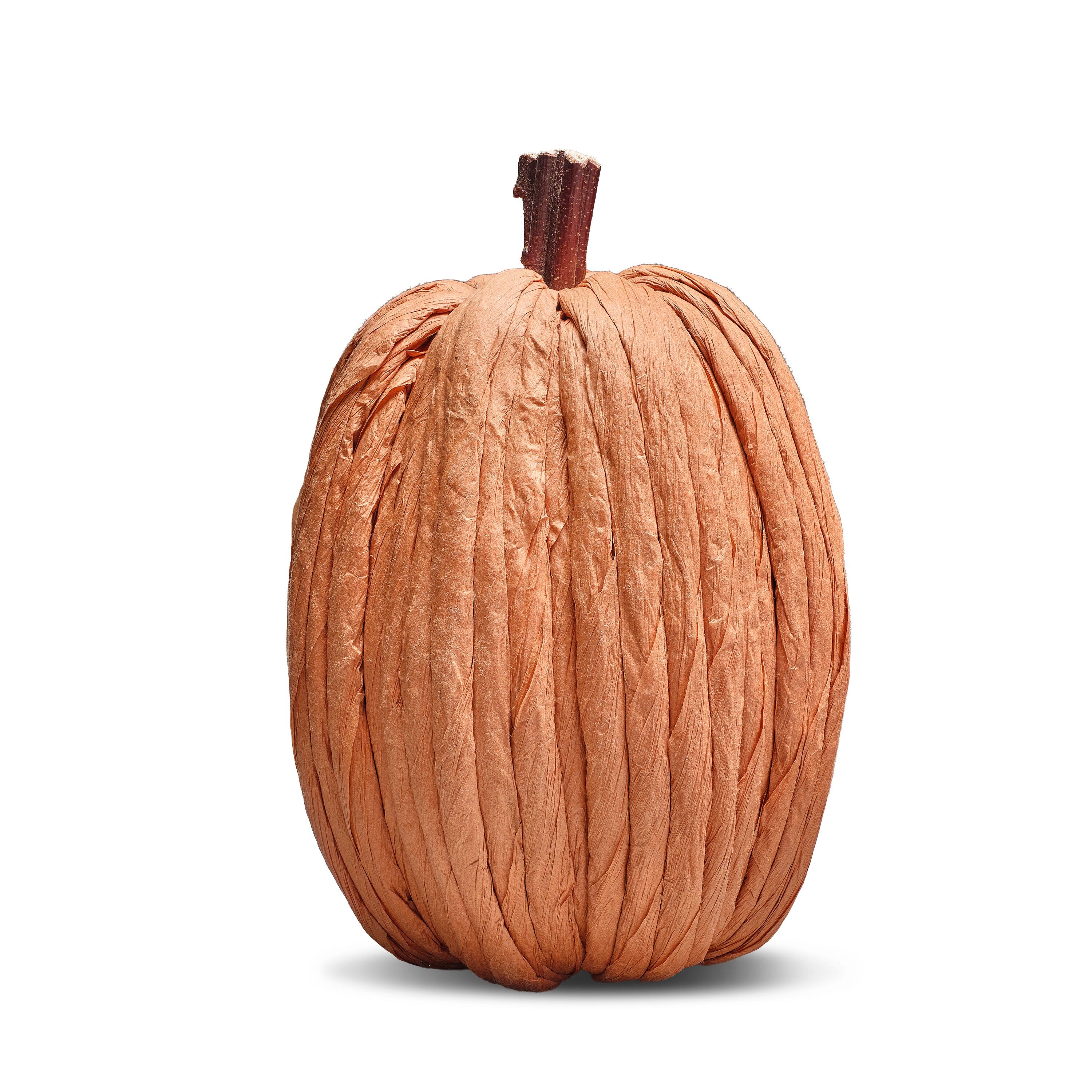 Grande zucca di carta color arancione pallido