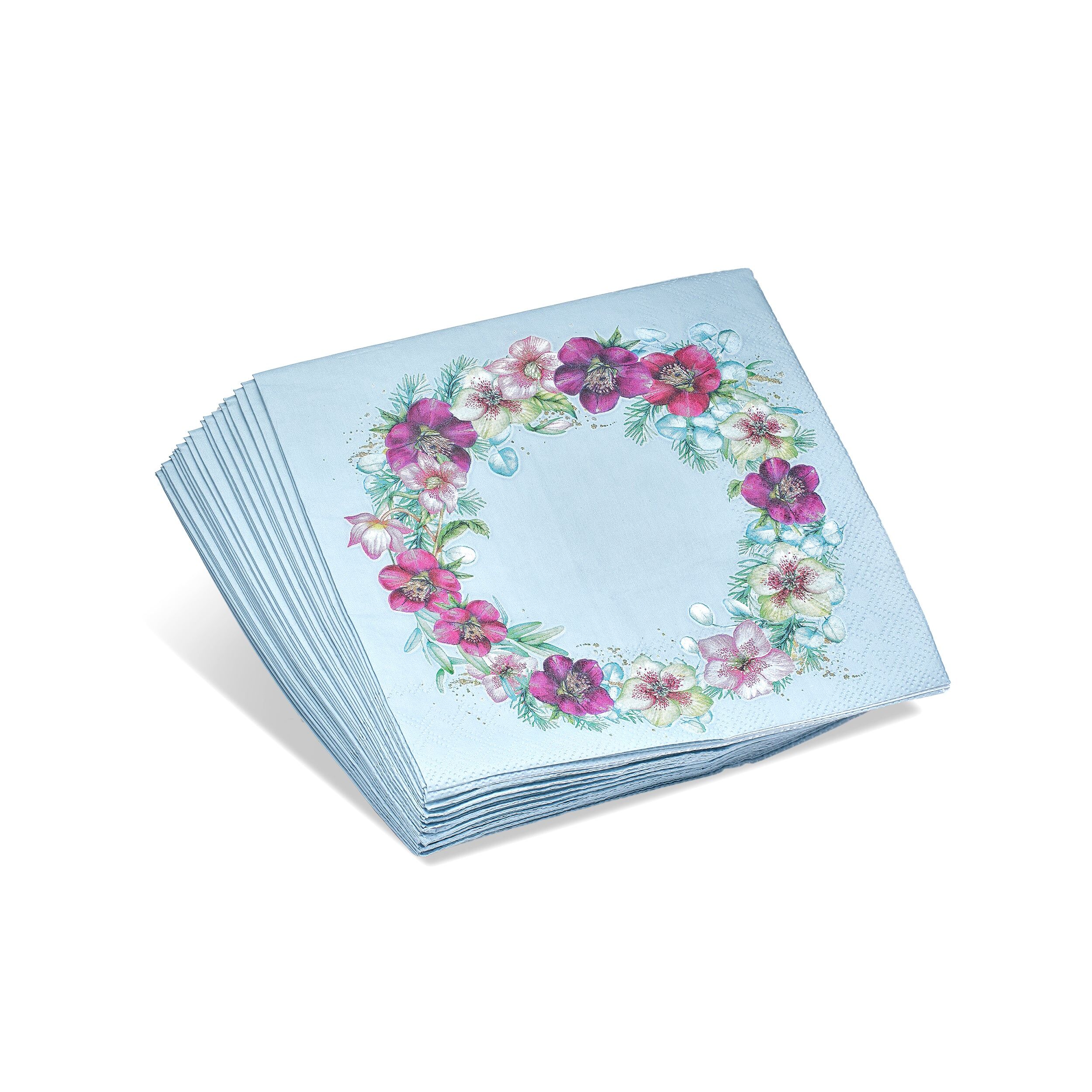 Christmas Rose Paper Napkins