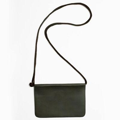 "BOW" SHOULDER BAG / POUCH - GRAY