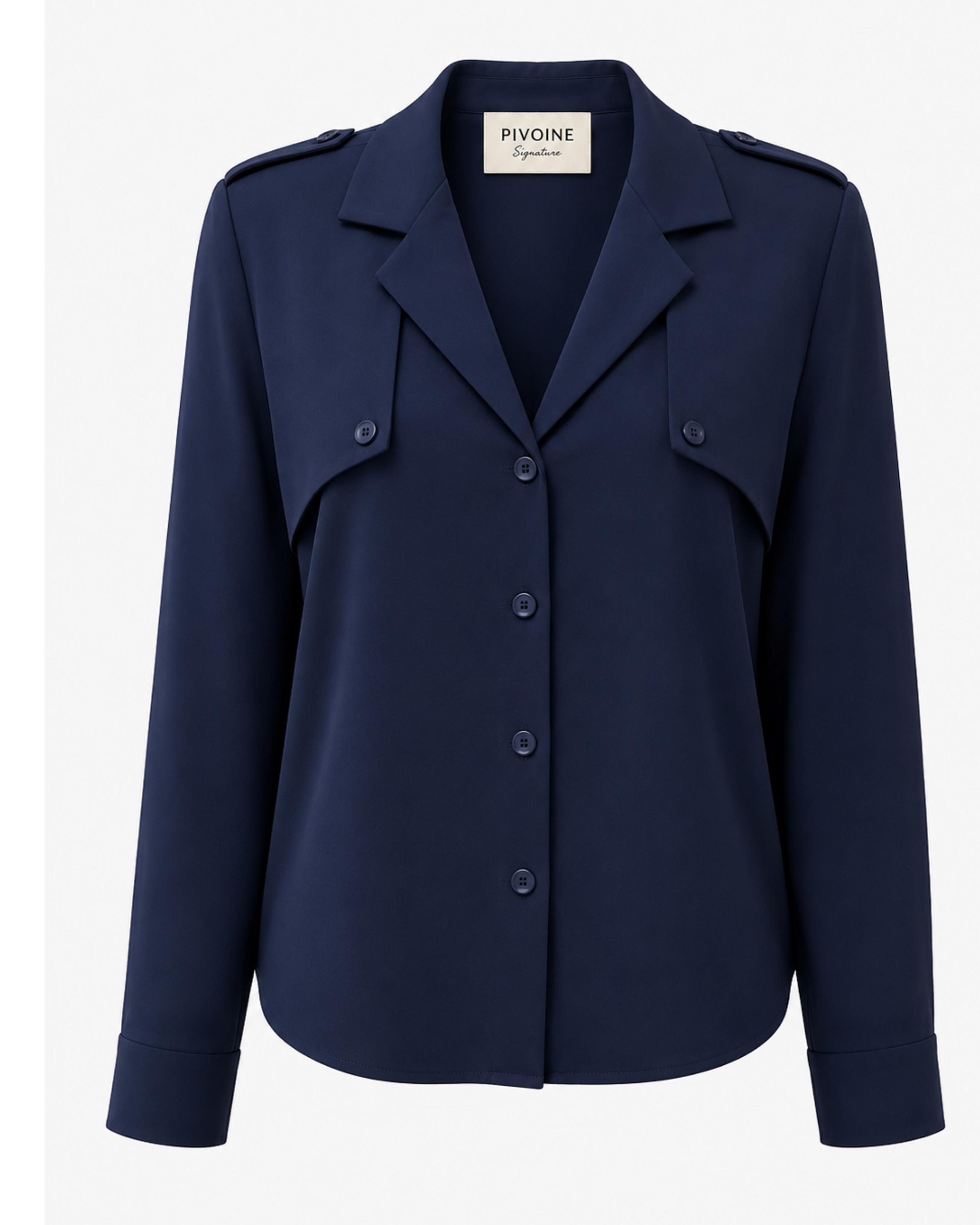 Chemise 80’S Bleue Marine