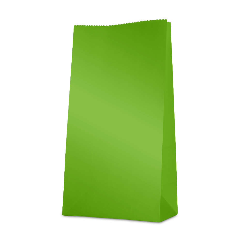 12 Paper bags 23,5x13x6 cm - Light green 