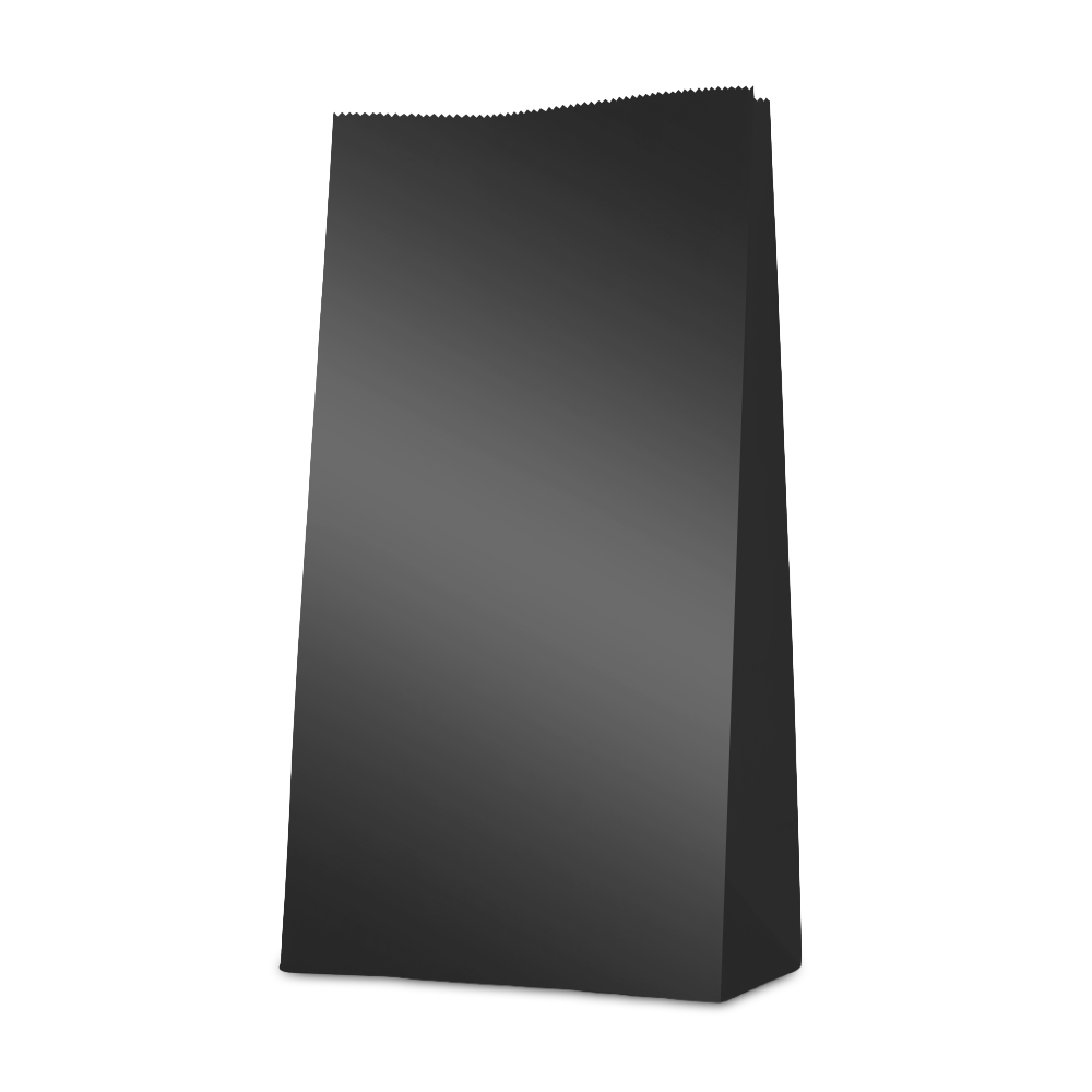 12 Paper bags 23,5x13x6 cm - Black