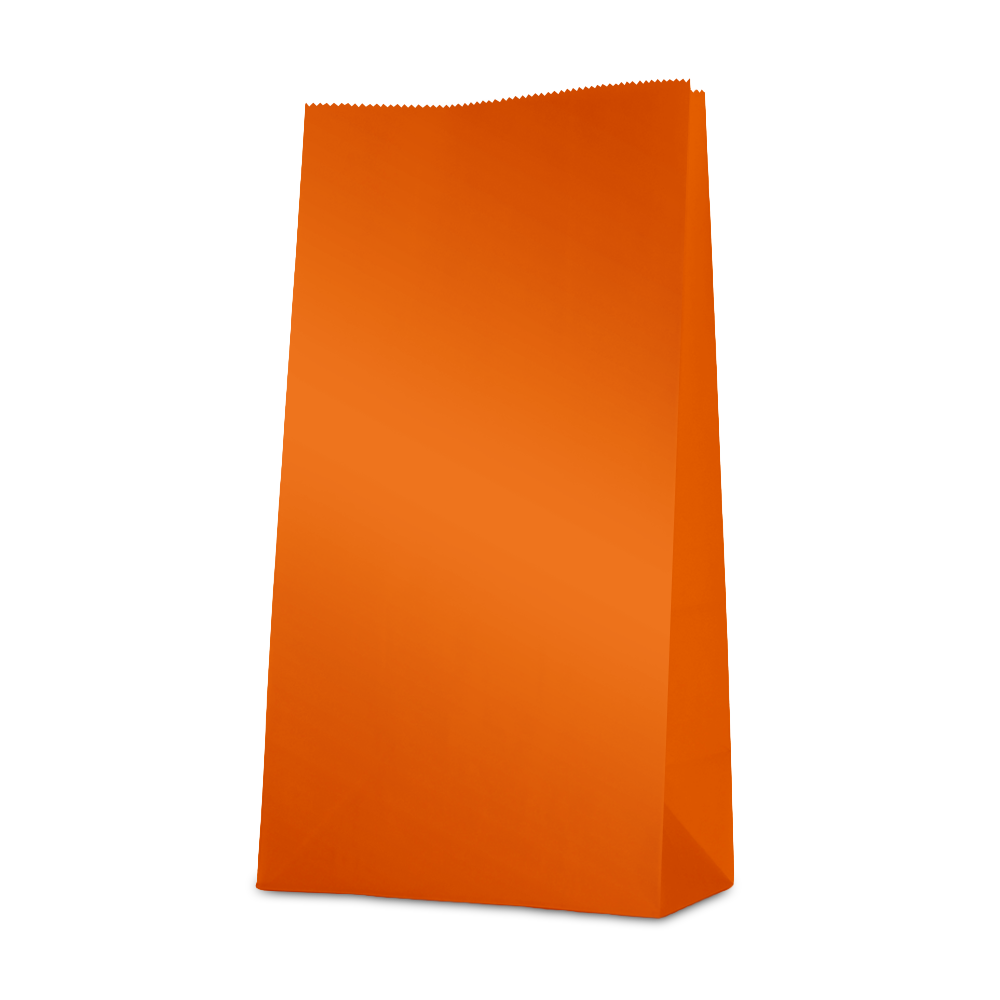 12 Paper bags 23,5x13x6 cm - Orange 