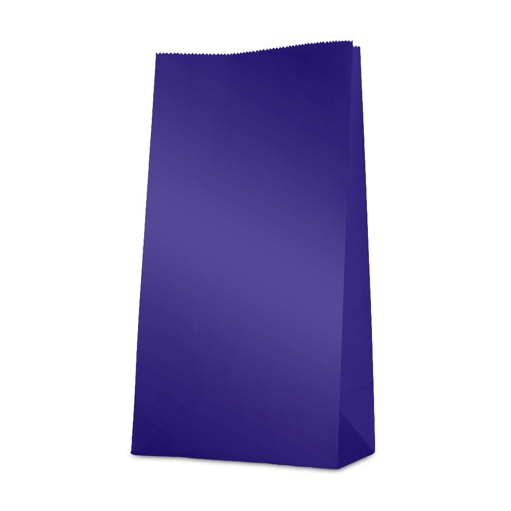 12 Paper bags 23,5x13x6 cm - Purple