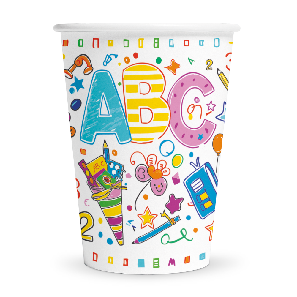 8 Paper cups 210ml FSC - ABC
