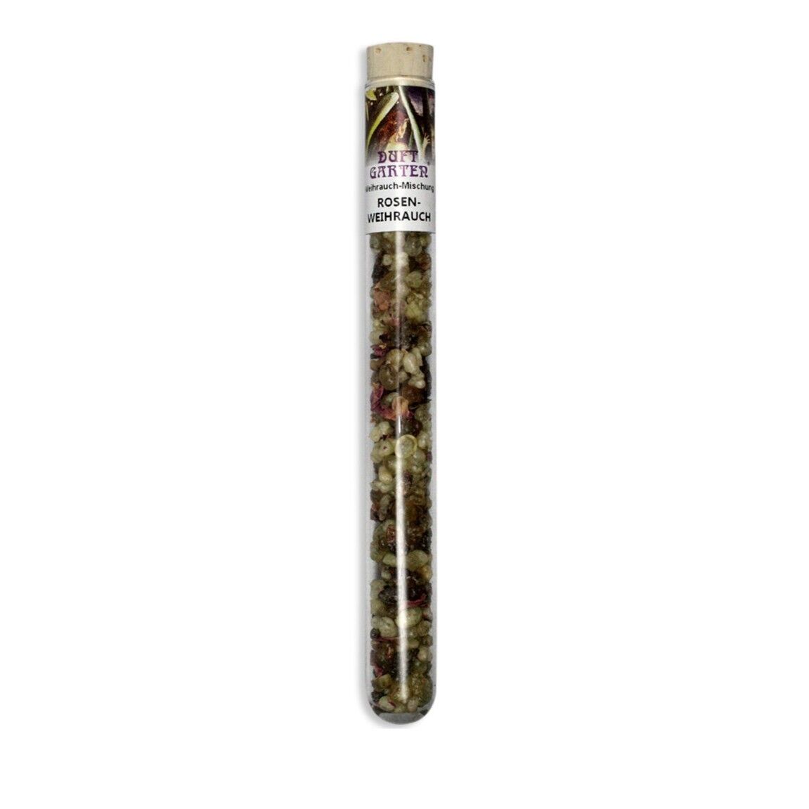Rose incense in glass tubes
