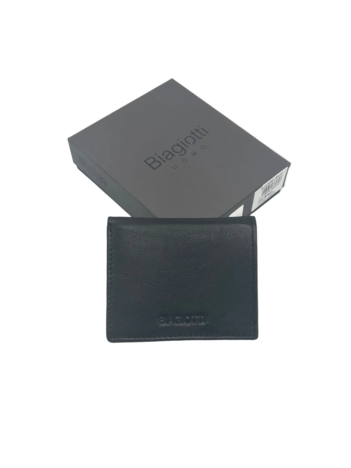 Men's Genuine Leather Card Holder – RFID Blocking Slim Card Wallet with Rainbow Multicolor Interior, Art. LB26764-52